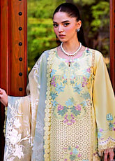 Crimson Bloom By Saira Shakira Embroidered Lawn 3 Piece Unstitched Suit CSS25BUL D-4A LOTUS REVERIE